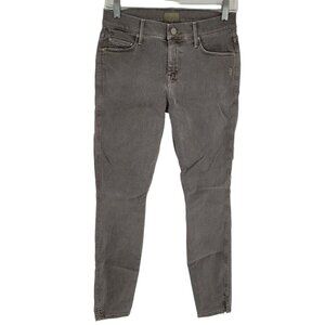 Mother denim womens 26 The vamp Graphite gray skinny leg split ankle 1381-355